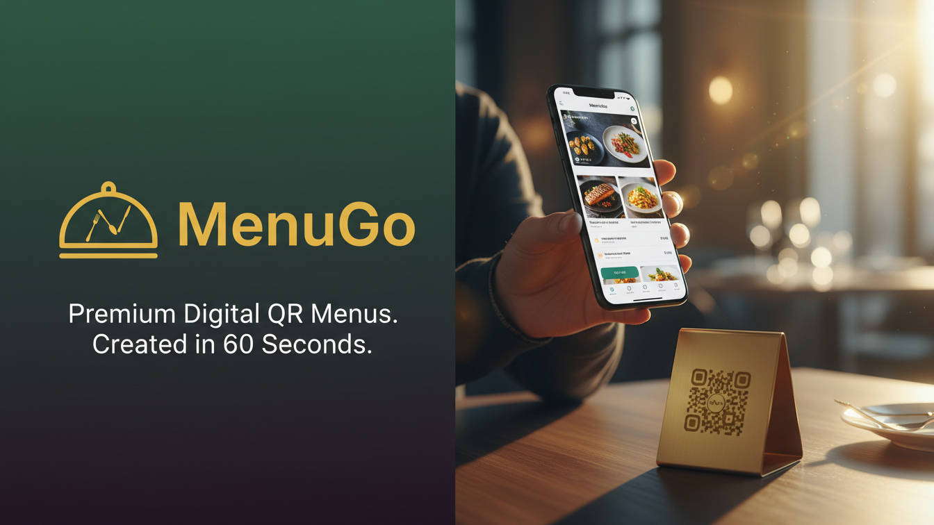 MenuGo - Digital QR Code Menu Generator